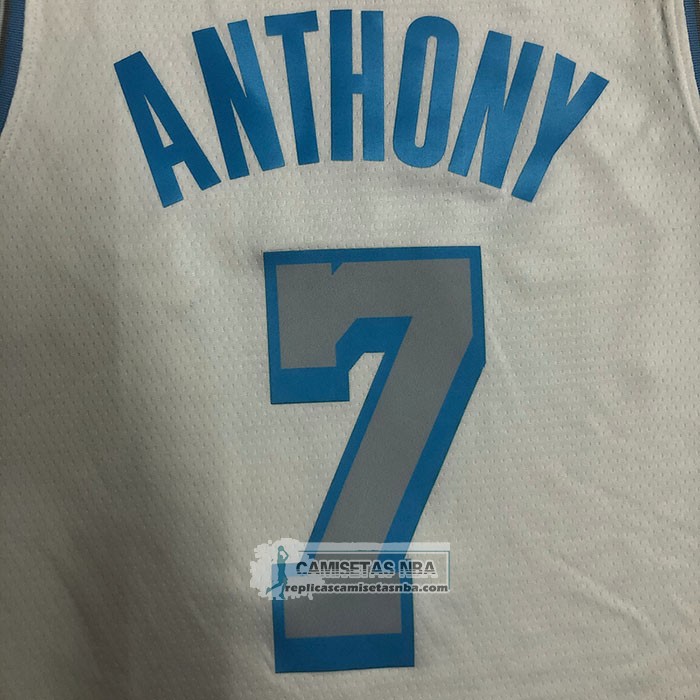 Camiseta Los Angeles Lakers Carmelo Anthony NO 7 Ciudad 2020-21 Blanco